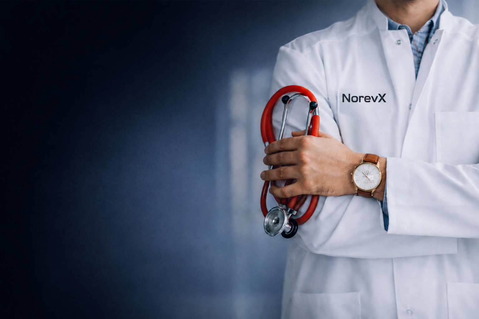 NorevX physician with stethoscope